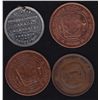 Image 2 : Lot of 4 Fraternal Tokens.