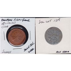 Lot of 2 Ontario Tokens.