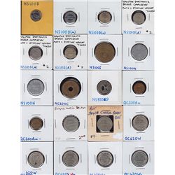 Lot of 123 Transportation Tokens.