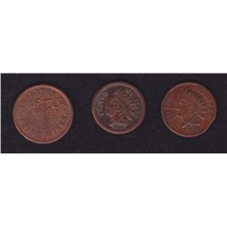 Lot of 3 NY, NY Civil War Tokens.