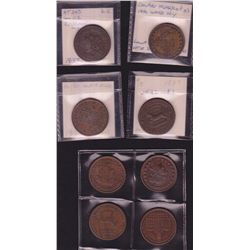 Lot of 8 Hard Times Tokens.