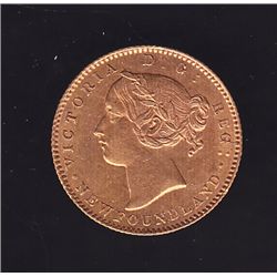 1865 Newfoundland $2 Gold