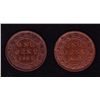 Image 2 : Lot of 2 1887 One Cents