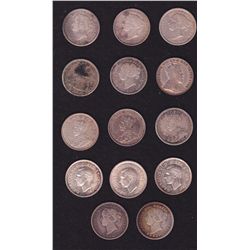 Lot of 14 Ten Cents
