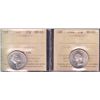 Image 1 : Lot of 2 ICCS Graded Twenty Five Cents