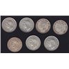 Image 1 : Lot of 7 Fifty Cent Coins
