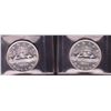 Image 2 : Lot of 2 Silver Dollars