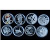 Image 1 : Lot of 8 Proof Silver Dollars