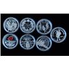 Image 1 : Lot of 7 Proof Silver Dollars