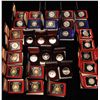 Image 1 : Lot of 32 Case Silver and Nickel Dollars