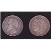Image 1 : Lot of 2 Silver 5 Francs, France