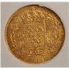 Image 2 : 1818W Louis XVIII 20 Francs Gold Coin