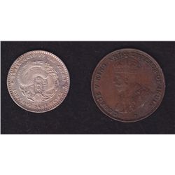 Lot of 2 Foreign Coins