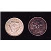 Image 2 : Lot of 2 South Africa 3 Pence Silver Coins