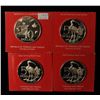 Image 1 : Lot of 4 Trinidad & Tobago Proof Silver Coins