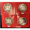 Image 2 : Lot of 4 Trinidad & Tobago Proof Silver Coins