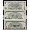 Image 2 : Lot of 3 CGA Graded GEM UNC-68 US Banknotes.