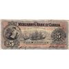 Image 1 : 1900 Merchants Bank of Canada $5.
