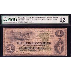 1889 Merchant's Bank of Prince Edward Island $1.
