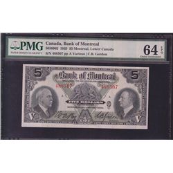 1935 Bank of Montreal $5