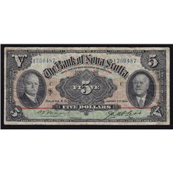 1929 Bank of Nova Scotia $5