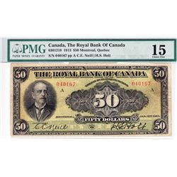 1913 Royal Bank of Canada $50.