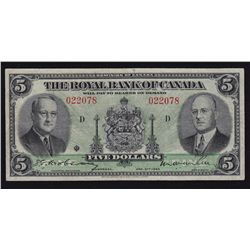 1943 Royal Bank of Canada $5