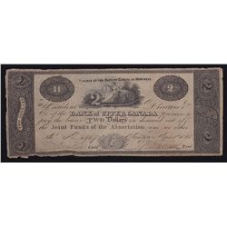 1820 Bank of Upper Canada $2
