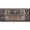 Image 1 : 1859 Bank of Western Canada $1
