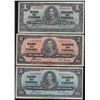 1937 Bank of Canada $1 - $100 Set.