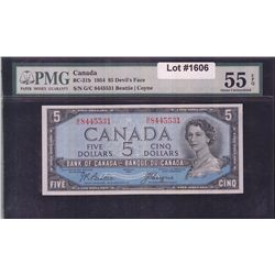 1954 Bank of Canada $5 Devil's Face