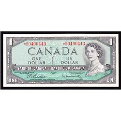 1954 Bank of Canada $1 Replacement Note