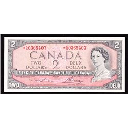 1954 Bank of Canada $2 Replacement Note