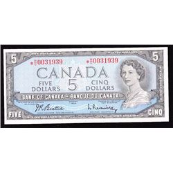 1954 Bank of Canada $5 Replacement Note