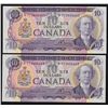 Image 1 : 1971 Bank of Canada $10 Consecutive Pair.