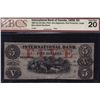 Image 1 : 1858 International Bank $5