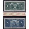 Image 2 : Lot of 4 1937 Bank of Canada Banknotes