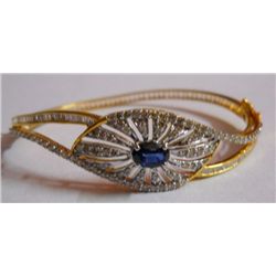 12.57g Bracelet in 14kt 11.974g Gold,1.95 Ctw Diamond,1.03 Ctw Hydro