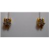 Image 1 : Earring of Diamond 0.33 Ctw in 2.24g 18kt Yellow Gold