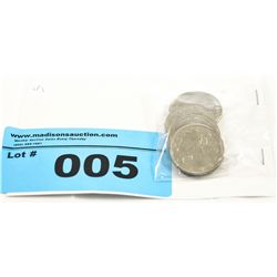 6x Old Canada One Dollar coins