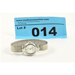 Silver Tone Quartz Diamond Watch