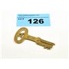 Image 1 : Foldger adam company early brass penitentary key