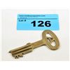 Image 2 : Foldger adam company early brass penitentary key