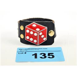 Gamblers leather bracelet