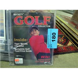 Beckett collectors golf magazine featuring tiger