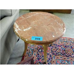 Marble top end table