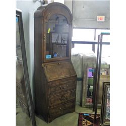 Vintage mahogany walnut drop front secretary