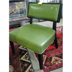 Retro green contemporary accent chair