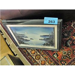 Framed original painting signed ruth C