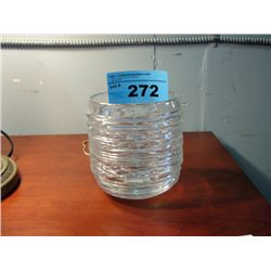 Viterap 5.5" clear glass vase